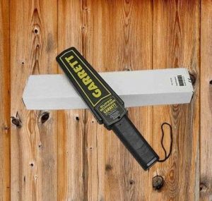 Garrett Hand Held Inspection Metal Detector in Kenya with Vibration, LED light and audible sound warning.