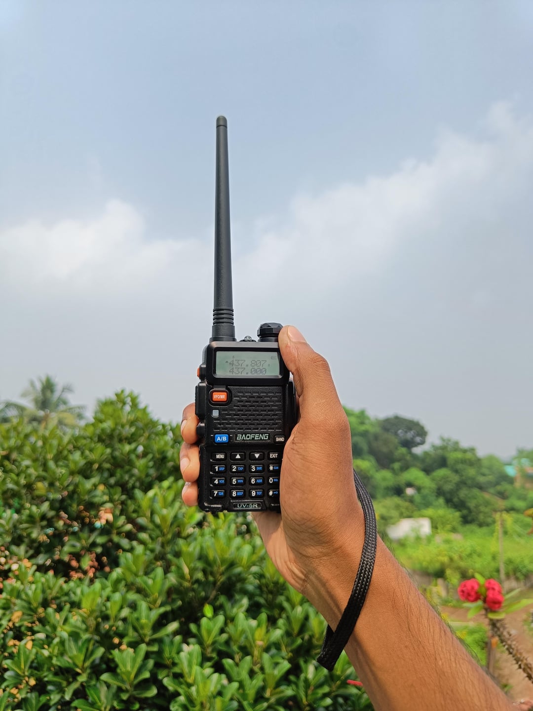 Baofeng licence free handheld radios in Kenya withim the Civilian PMR466 frequency.