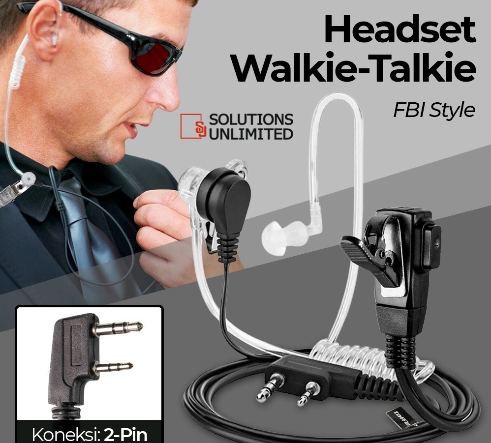 FBI Style Handsfree Kit for Licence free radio communication in Kenya